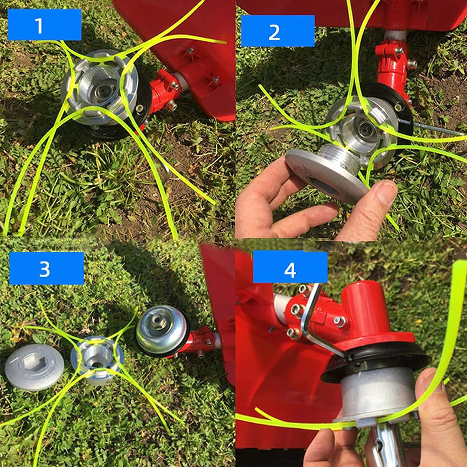 Tête De Coupe En Aluminium Pour Débroussailleuse 40cc Et Plus - Compatible Tronçonneuses à Arbre Droit, Coupe Herbes Ronces