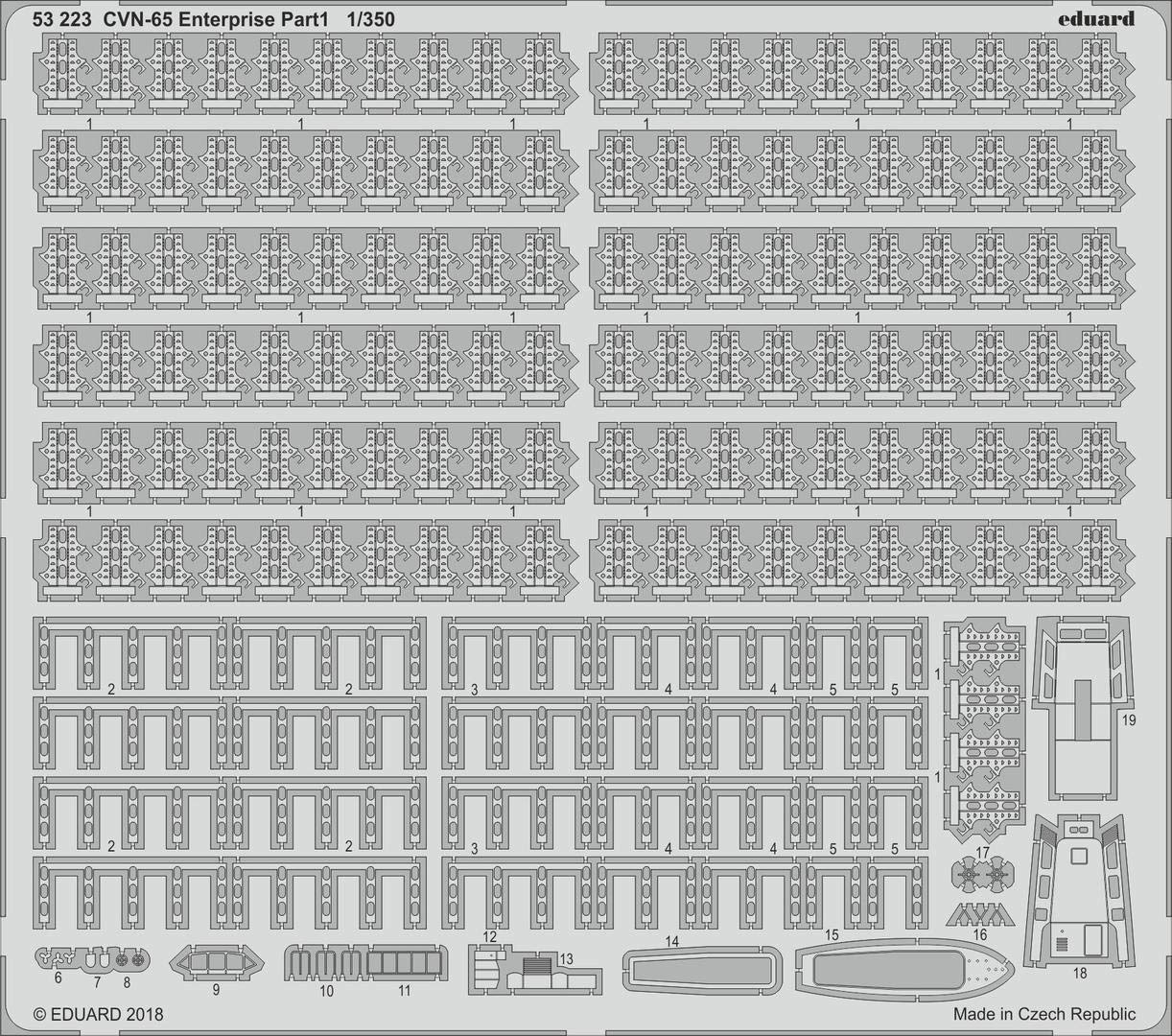 Eduard Big Ed Set 1:350 - Cvn-65 Enterprise Part I (Tam)