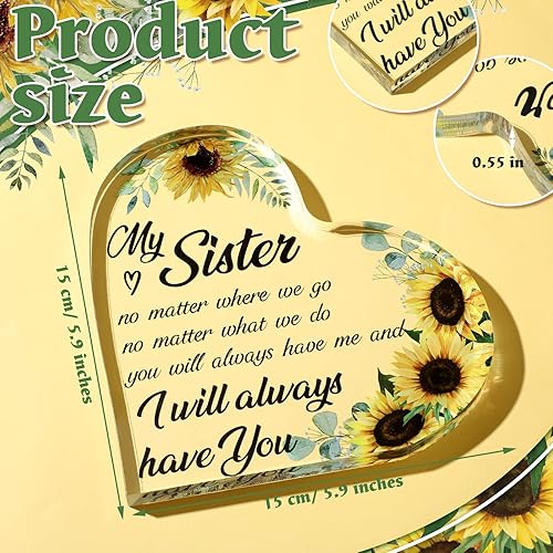 Miniatura 3 de Spiareal Regalos de amigos para mujeres, amistad, mejor amiga, Día de Galentine, placa de San Valentín, mejor hermana, regalo de cumpleaños,