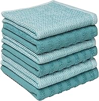 Vista 23 de Toallas de cocina de alta calidad (20 x 28 pulgadas, paquete de 6) Toallas de cocina grandes de algodón Juego de sábanas de cocina planas