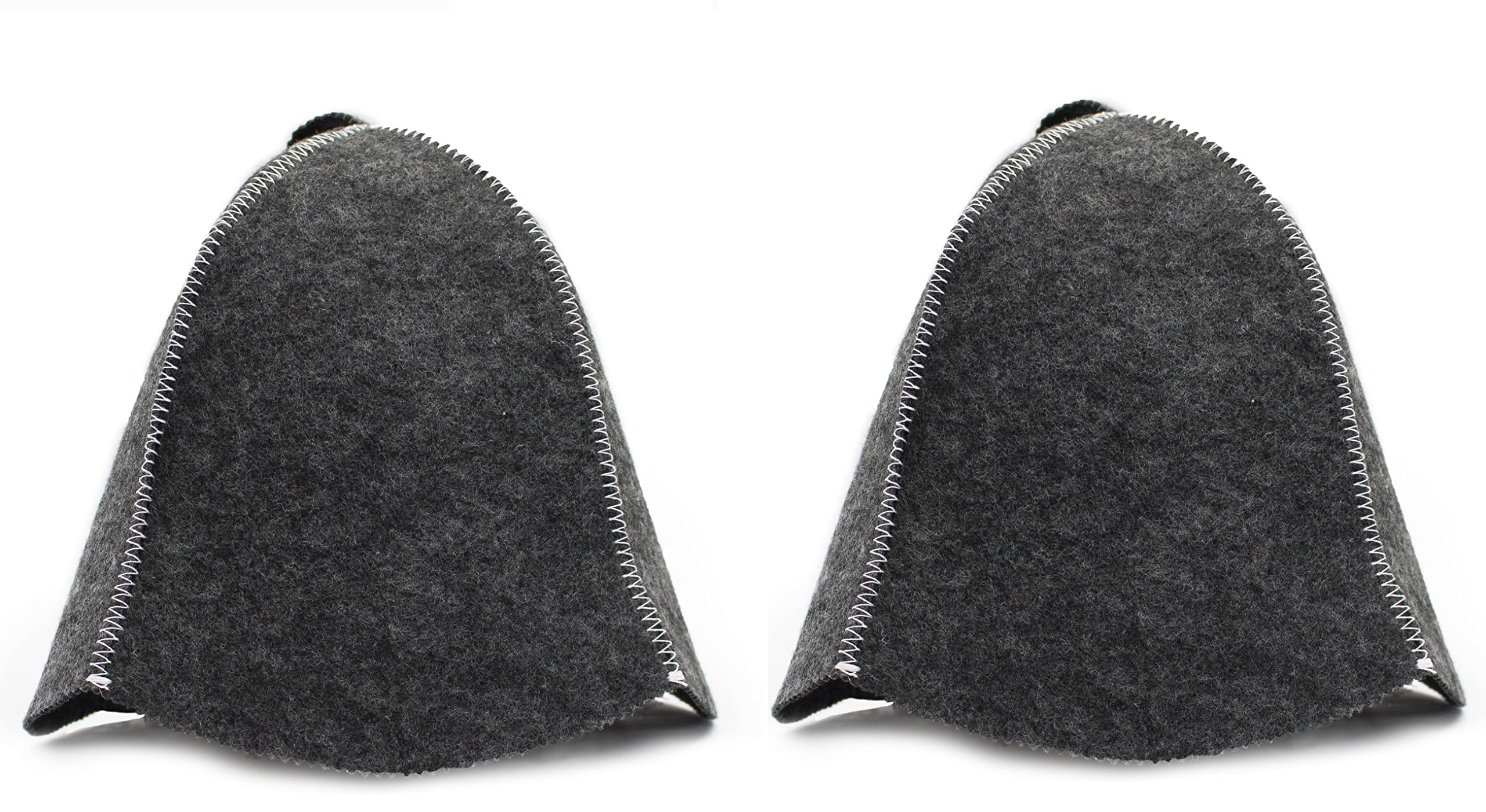ASKOLD 2 pcs Sauna Hats Grey Felt Sauna Hat for Men – Russian Banya Hat for Men Sauna Cap for Women Finnish Sauna Hat Felt, Sauna Cap for Men Sauna Hat for Women