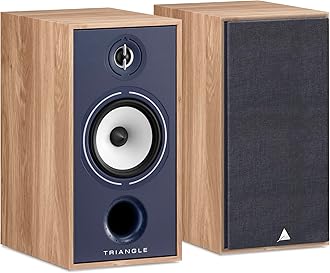 triangle - Hi-Fi Borea BR04 - Bookshelf Speaker - Power handling 110W - Output 91 dB/W/m - Surround Compatible for Home Cinema - 220 x 425 x 314 mm - Blue (Pair)