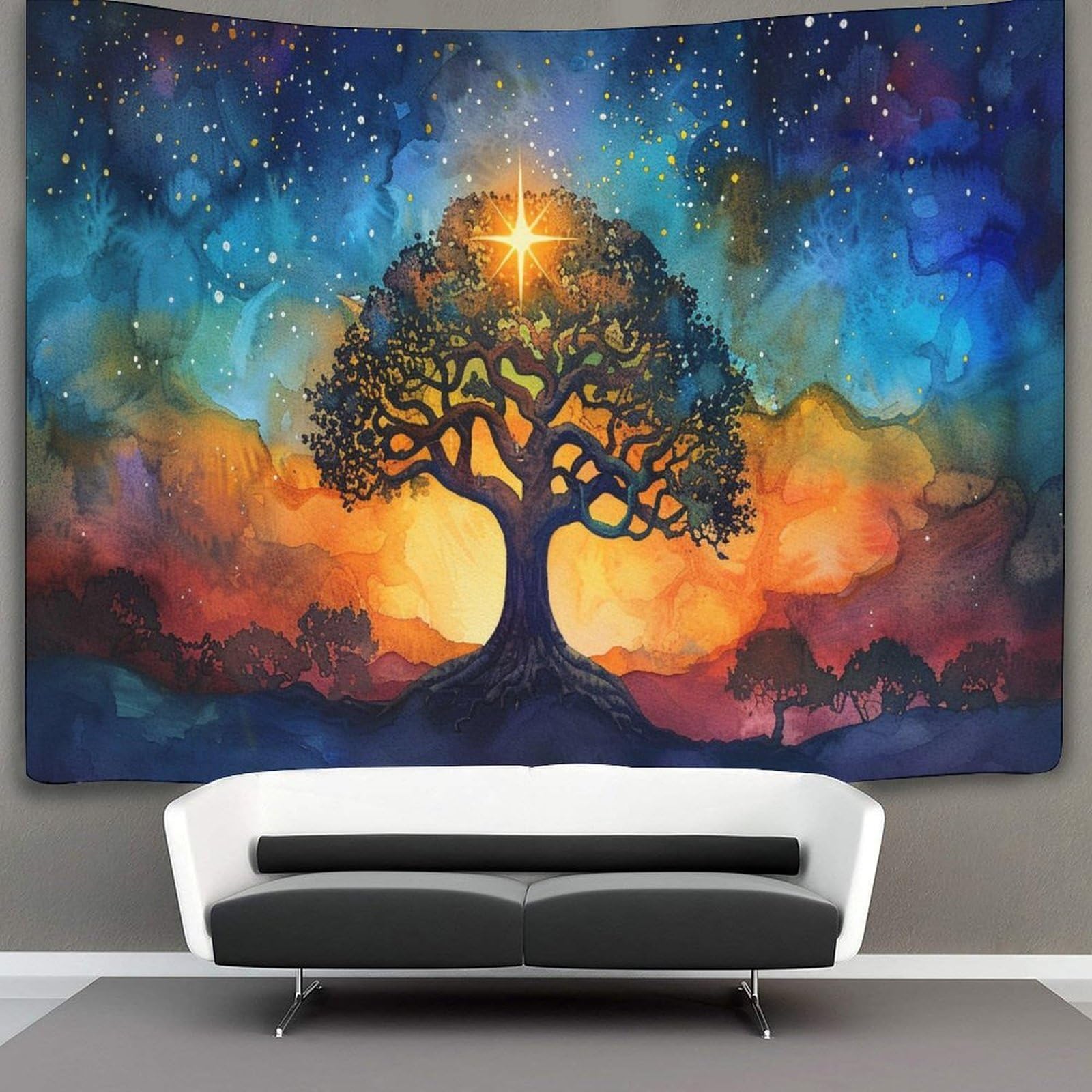 Kaiyun Style-4 Tapestry Tree Of Life Wall Hanging Tapestries For Bedroom Living Room Apartment Dorm Decorations Wall Art Decor 130Cmx150cm