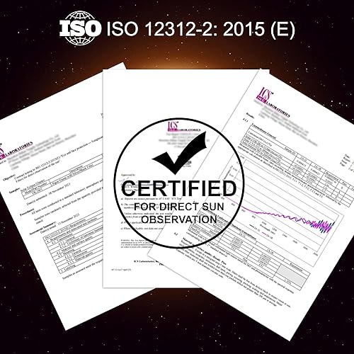 Miniatura 3 de Gafas de eclipse solar aprobadas 2024  Gafas Eclipse con certificación CE e ISO, persianas seguras con visión solar directa para eclipse solar (12