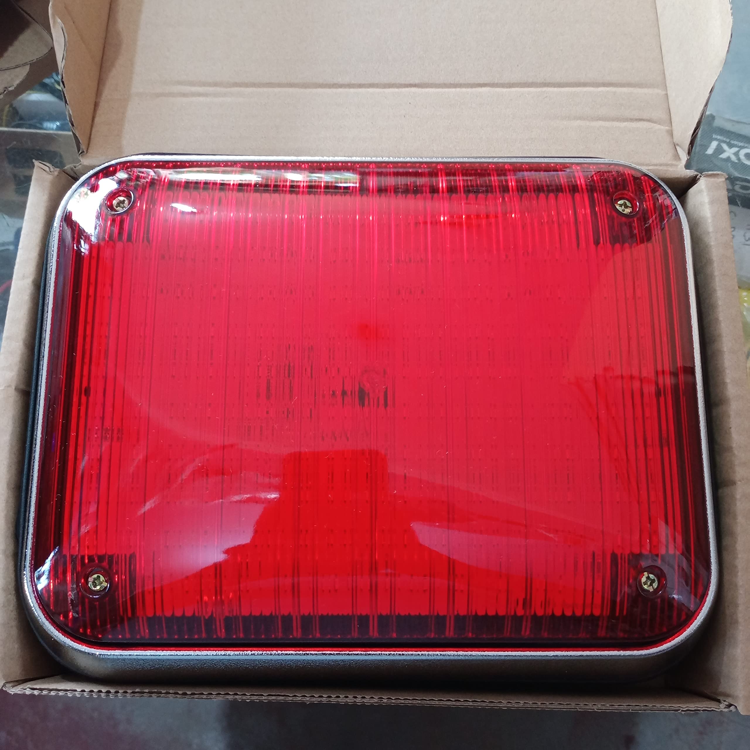 Ambulance Side Big Square Emergency LED Light (Red)-image-23