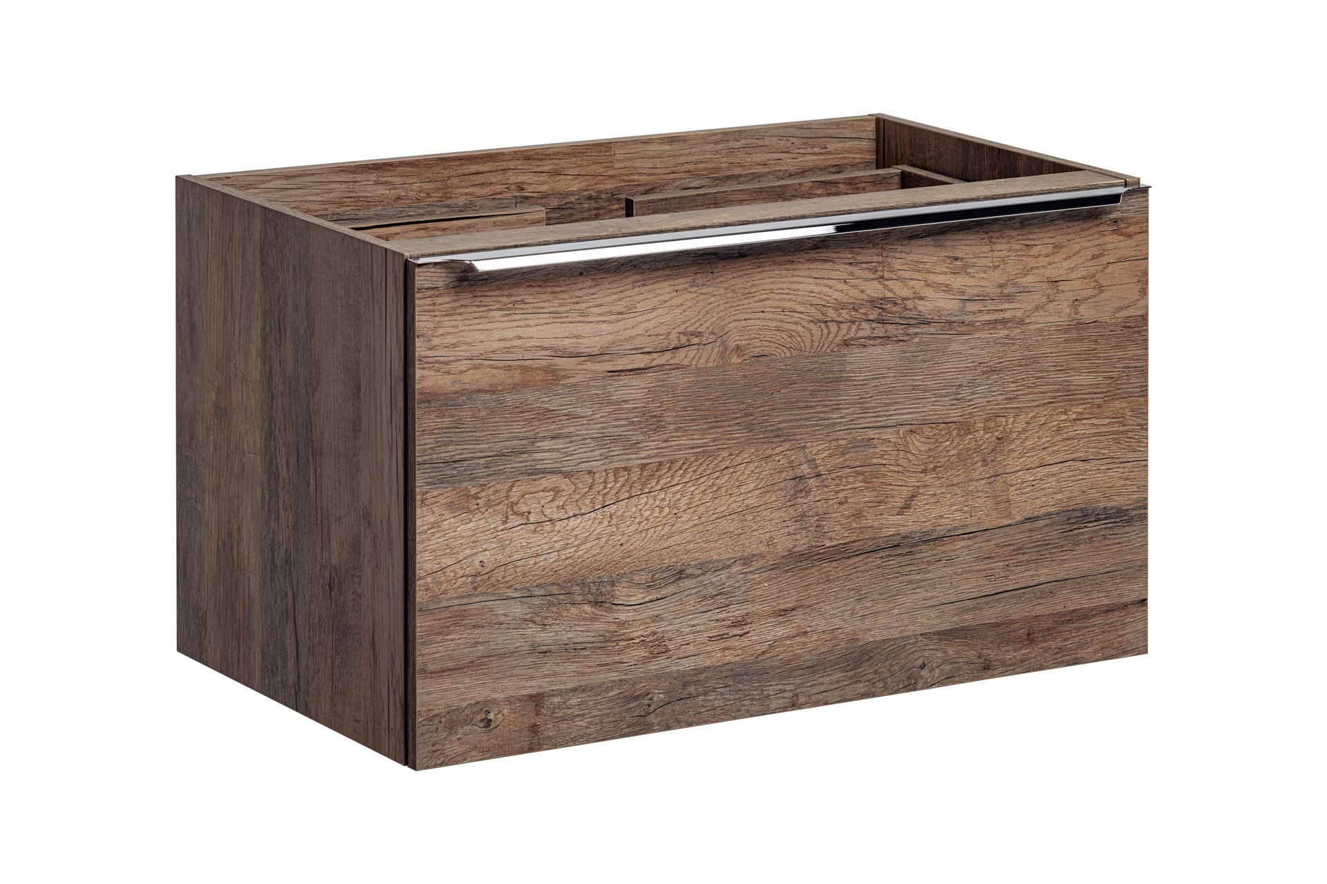 Mebel umywalkowy 80 cm Santa FE Oak, Mebel umywalkowy z blatem, wiszące meble łazienkowe, Nowoczesne meble łazienkowe, kolor dąb Santa fe (bez blatu roboczego)