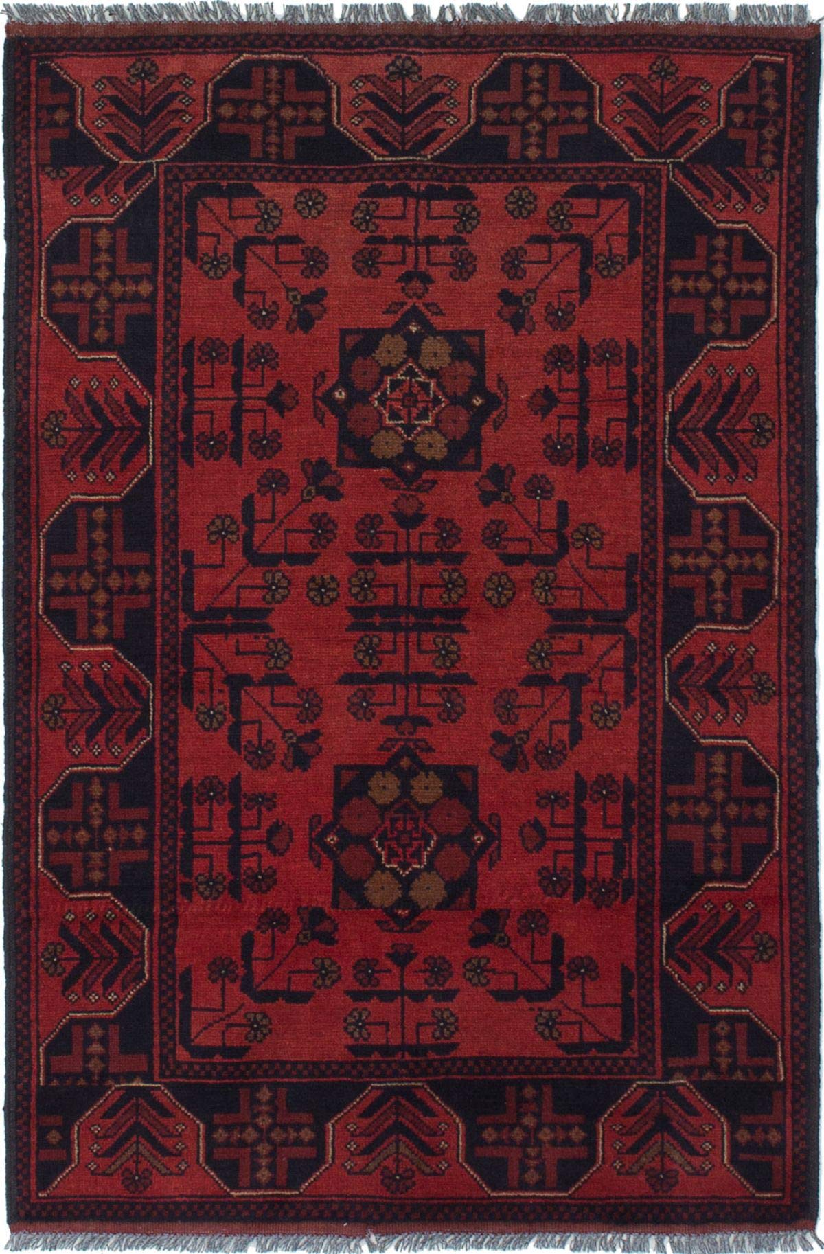 eCarpet Gallery | Bordered | Red Area Rug | 3'3" x 4'11" | 282169