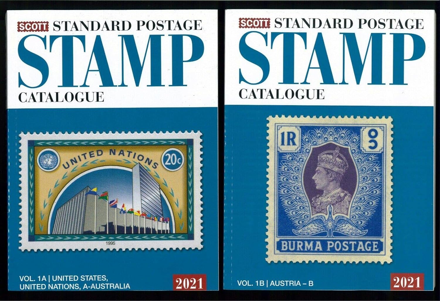Scott Standard Postage Stamp Catalogue 2021 Us and Countries AB (1A