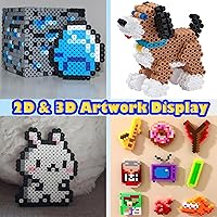 Vista 5 de 1000 cuentas de fusible, cuentas de fusión rojas de 0.197 pulgadas para manualidades, recambio de cuentas a granel.