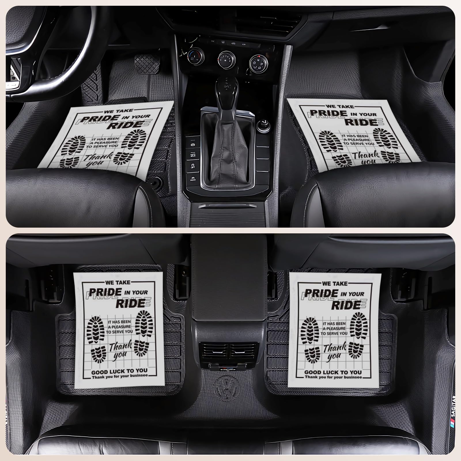 Paper Floor Mats for Cars 50pcs Disposable White Paper Mats for Car Detailing Waterproof Papers Floor Mats for — view 7