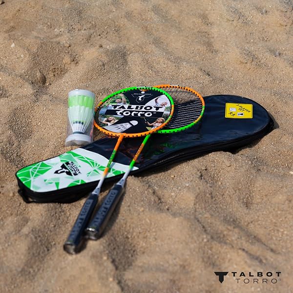 Talbot Torro Kit de Badminton 2 attackers 2 Raquettes et 2 Volants dans Un Sac de qualité - 2