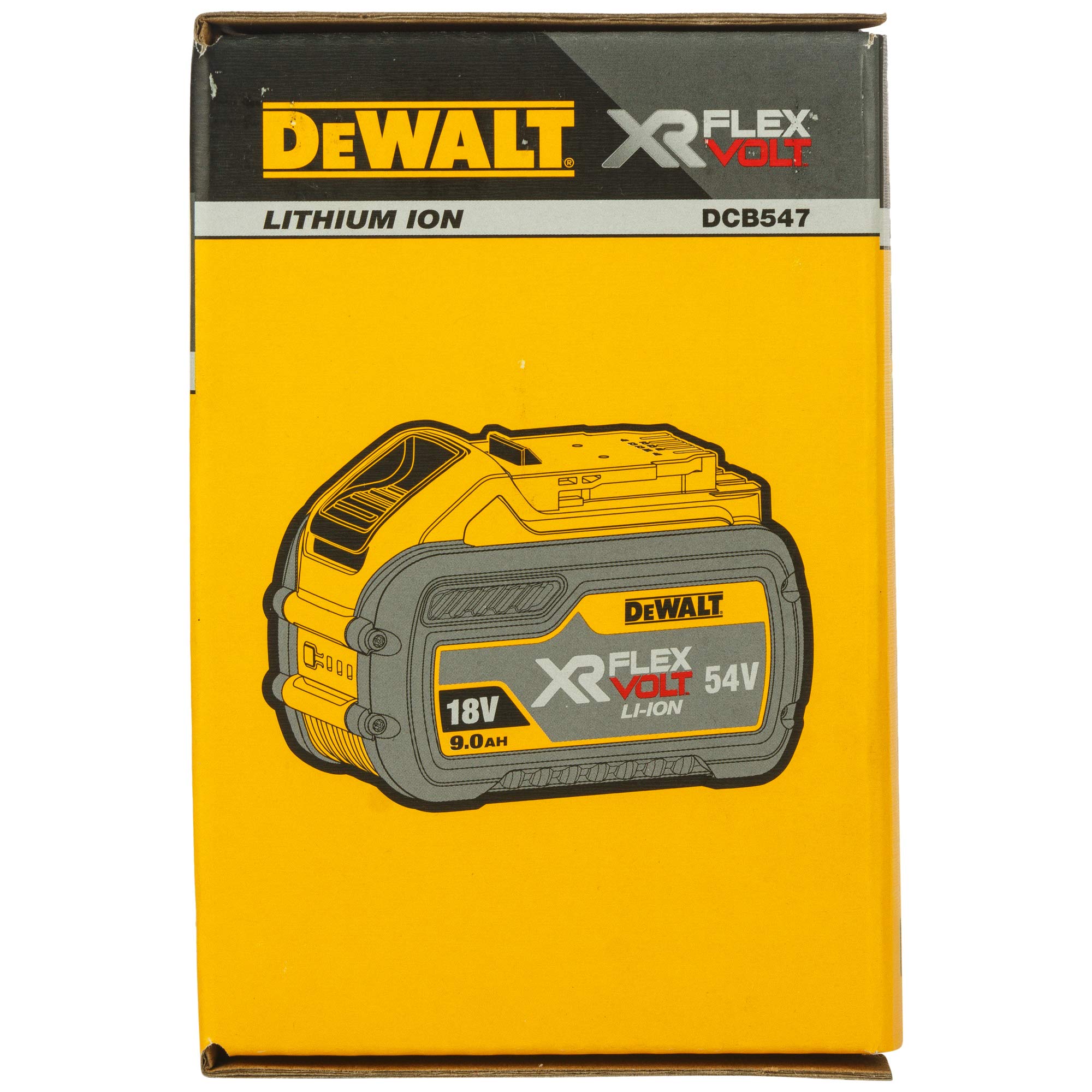 DeWalt DCB547-XJ Batterie XR FLEXVOLT 18V/54V 9Ah/3Ah Li-Ion