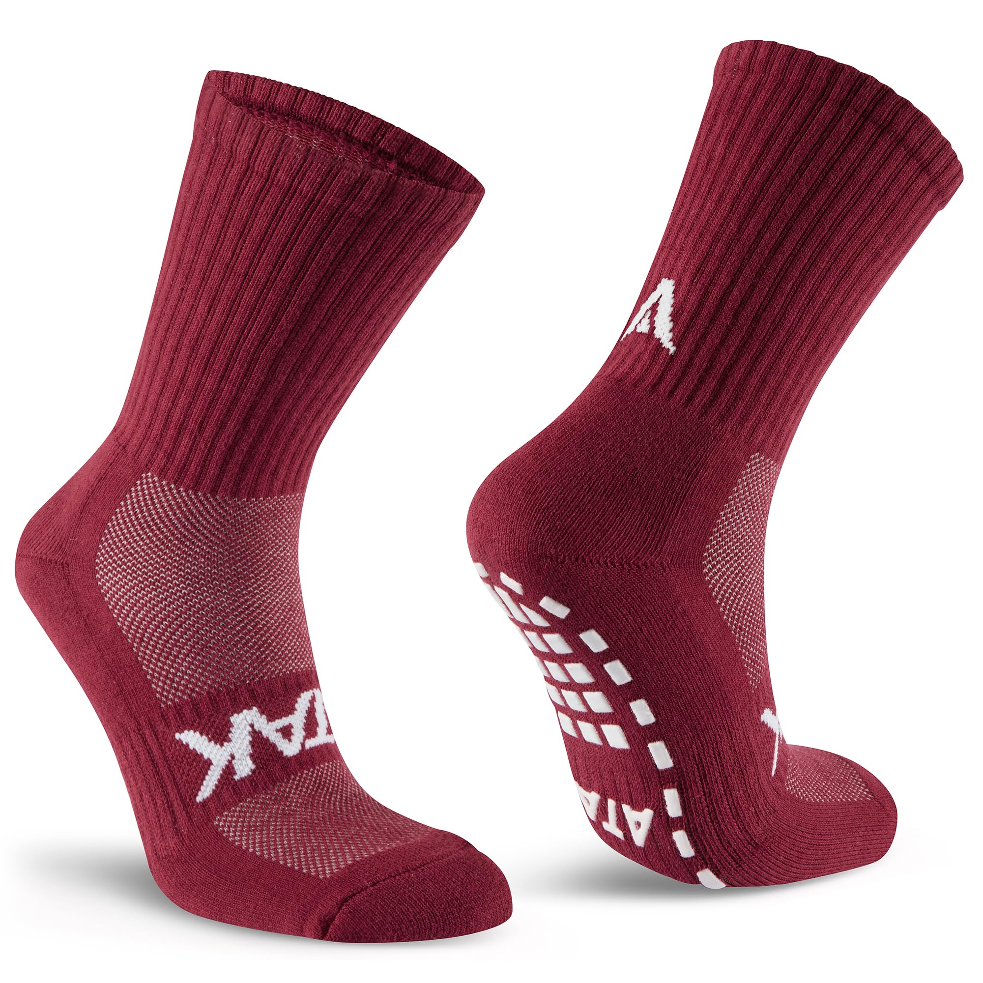 WackySox ATAK Sports SHOX Calf Length Grip Socks Maroon 9-12