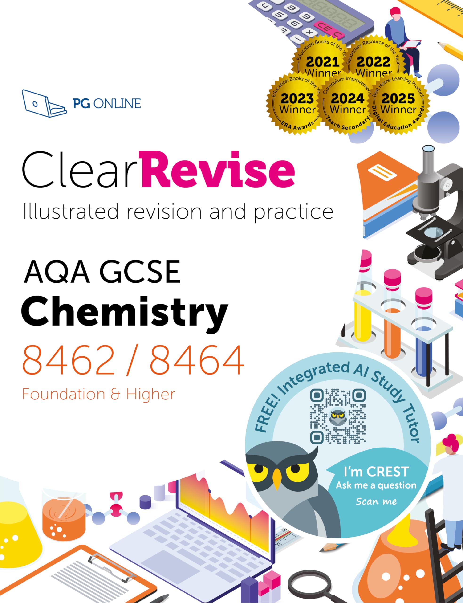 ClearRevise AQA GCSE Chemistry 8462/8464 by Pg Online (2021, Trade Paperback)