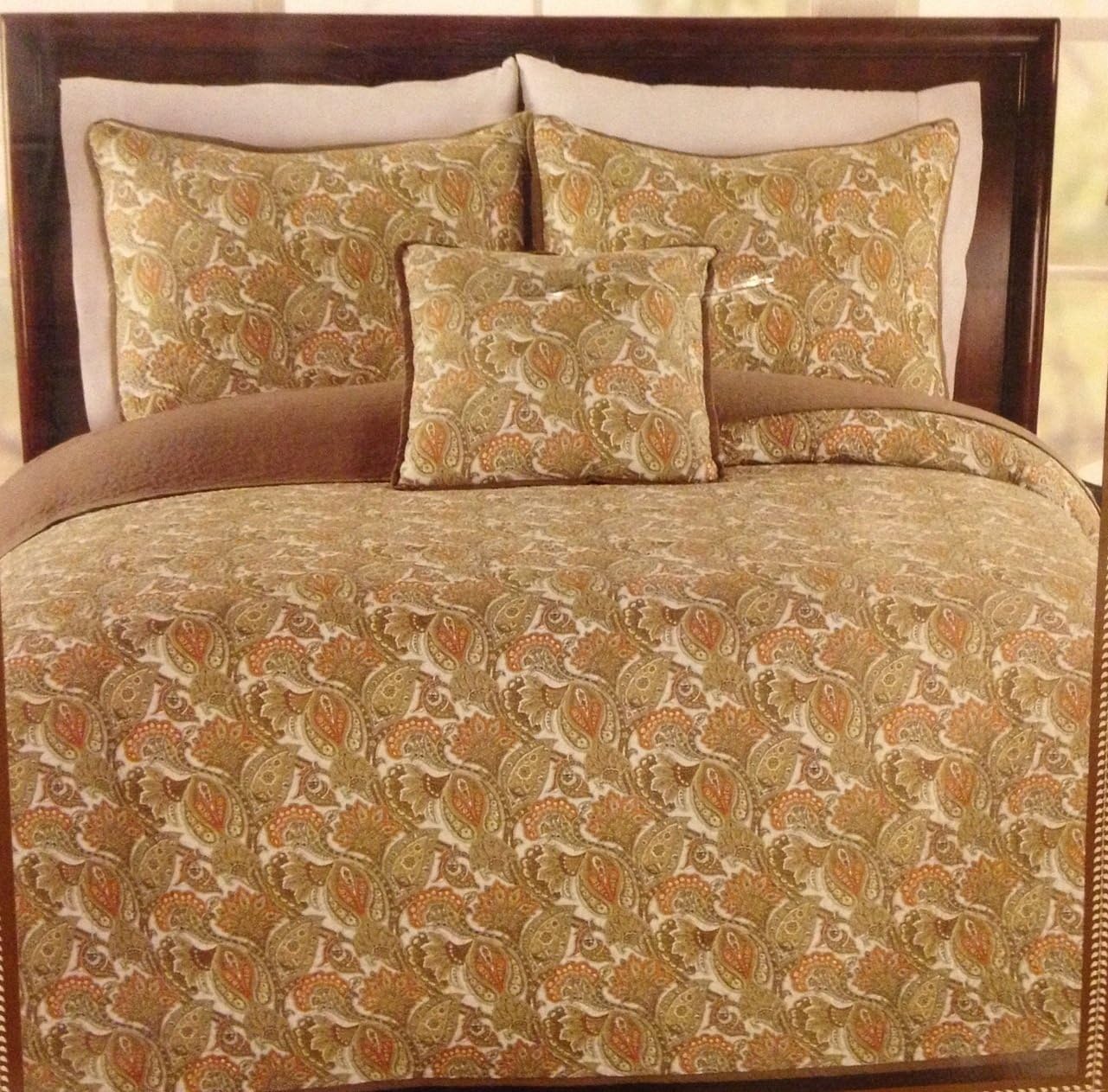 Raymond Waites Hampton Gardens 4 PC Queen Microfiber