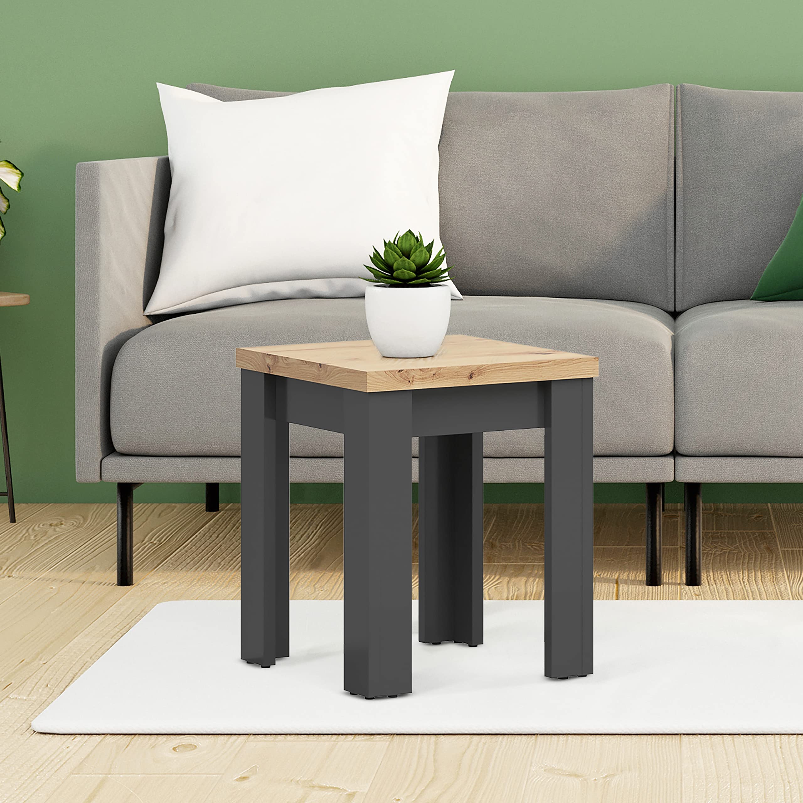 Lifestyle SolutionsArcher Tall Side Table, Dark Grey