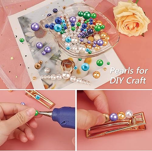 Miniatura 6 de 200 Piezas de Perlas Flotantes Sin Agujero para Jarrones y 2300 PIEZAS para Flotar, Perlas Flotantes para Centro de Mesa, Decoración del Hogar, Mesa