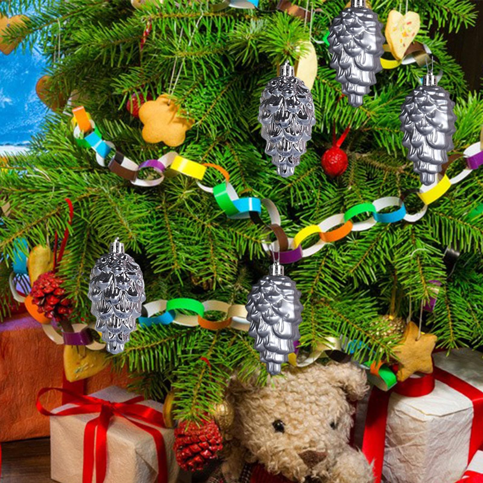 クリスマスツリー 松ぼっくり、オーナメント付き 緑 【公式通販】