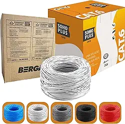 50 Metros De Cabo Rede Cat6 SohoPlus Furukawa 100% Cobre COR:BRANCO