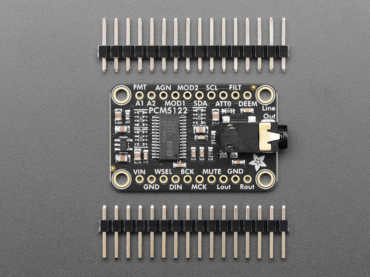Adafruit PCM5122 I2S DAC con Line Level Output, HW, I2C/SPI, 6421