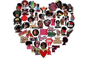 60 PCS Black Girl Magic Shoe Charms: Celebrate Black Culture with Style and Creativity