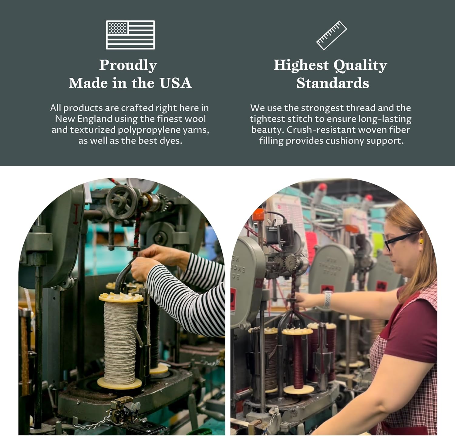 Rhody Rug Country Jewel CJ55 Champagne 5' x 8' Oval - Braided Area Rug, Home Decor, Floor Mat or Bedroom Rug - Easy Care, Ideal for High Traffic Areas in Hallway and Living Room - Made in USA