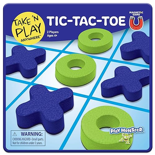 Juegos de Tablero de Tic-Tac-Toe Take N Play, Juegos de Mesa para Niños en Cualquier Lugar - Juegos de Mesa para Noche Familiar, Juegos Familiares, Noche de Juegos, Juegos de Mesa Familiares, Juguetes para Niños, Juegos de Viaje, Juguetes Preescolares, Juego Multijugador, Edades 4+