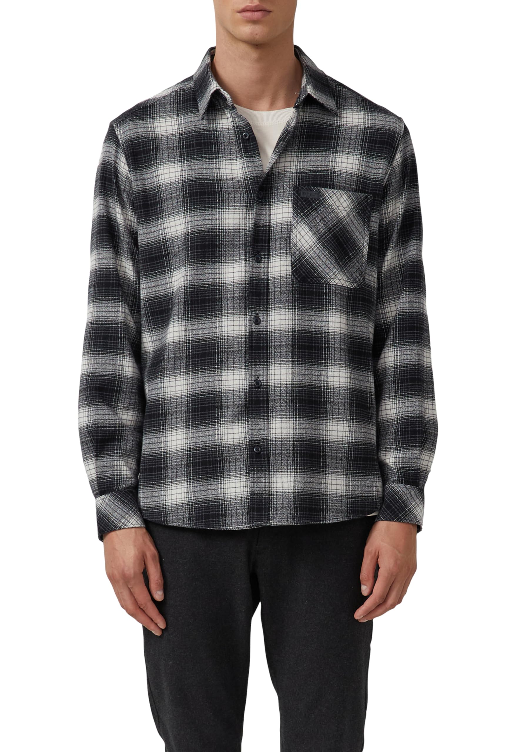 s.Oliver Regular Fit: Kariertes Hemd aus Flanell
