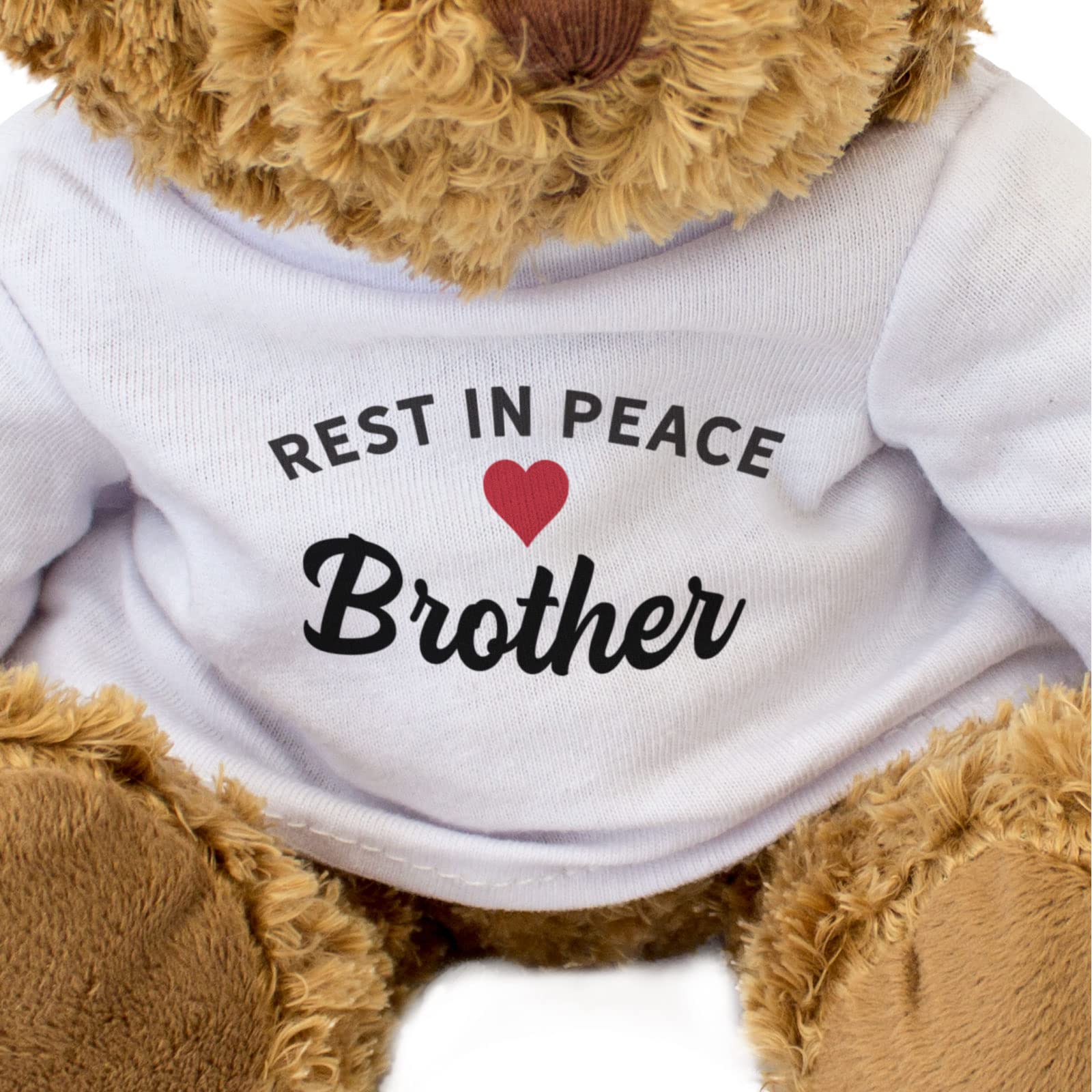 Big Red Egg RIP Brother - Teddy Bear - Cute Soft Cuddly Adorable - Rest In Peace, Brown - Image 3