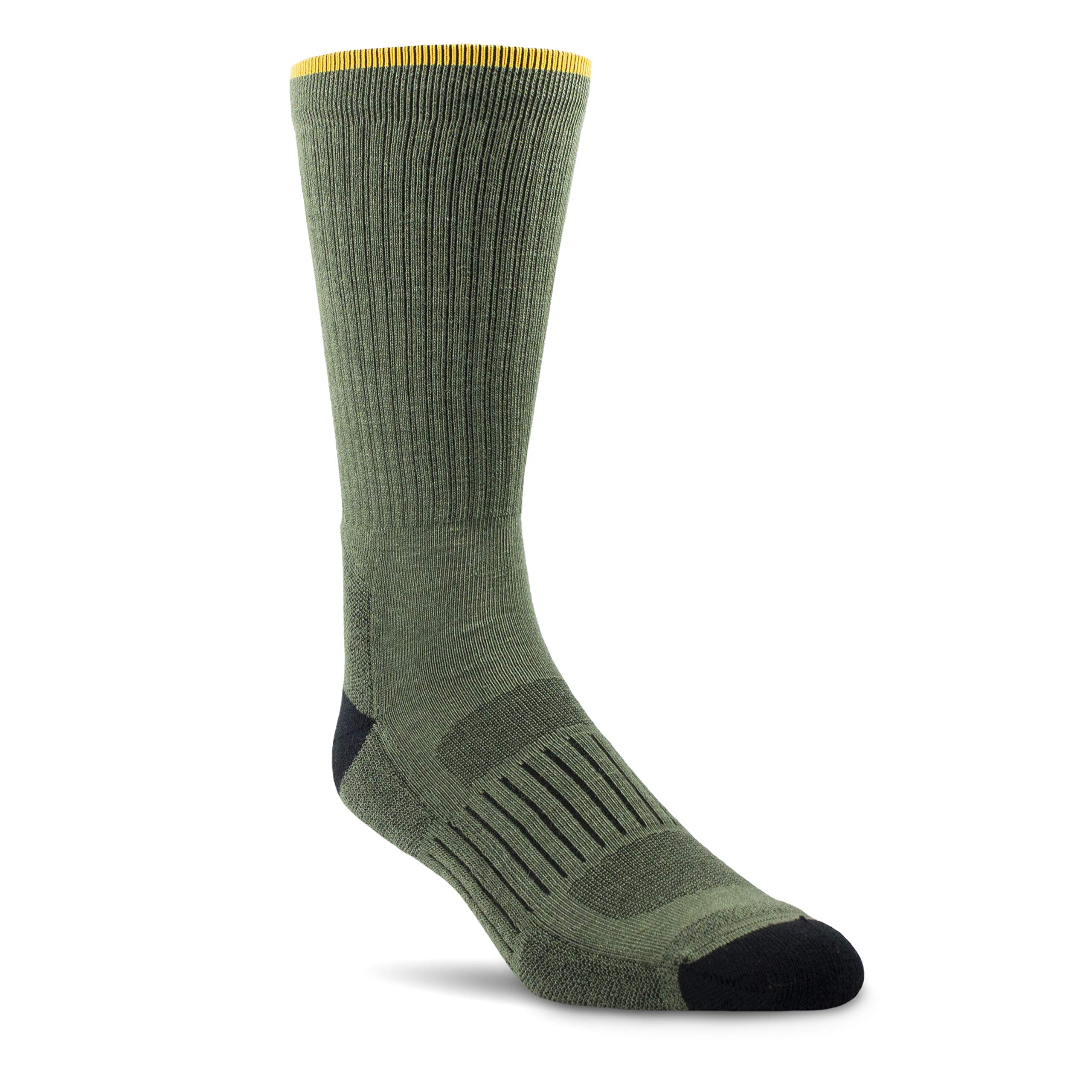 ARIAT AriatTEK High Performance Crew Socks, 2 Pairs Olive LARGE