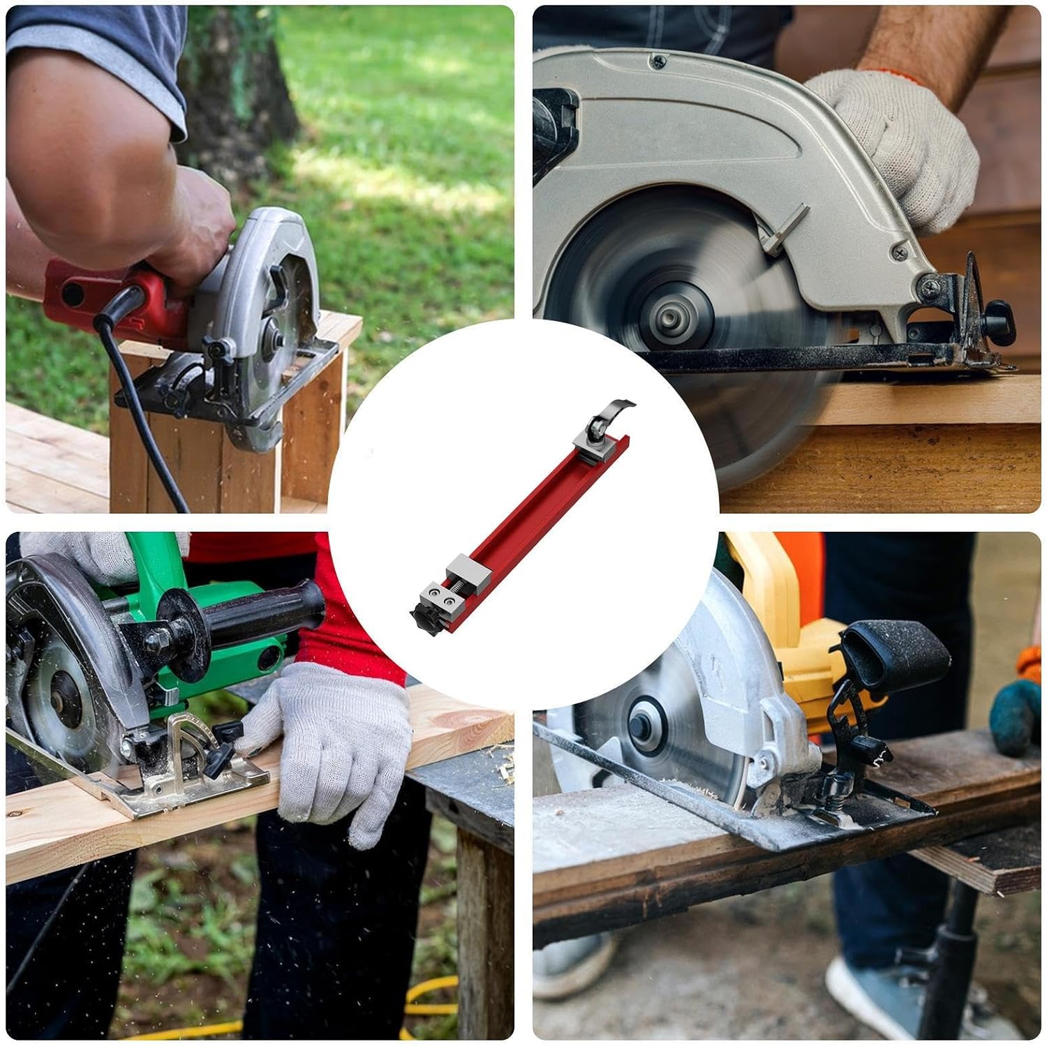 Skill Saw Guide Rail Precision Cutter Base Attachment | Track for Circular Saw for Woodworking Lumber Framing Builders Engraving Applications