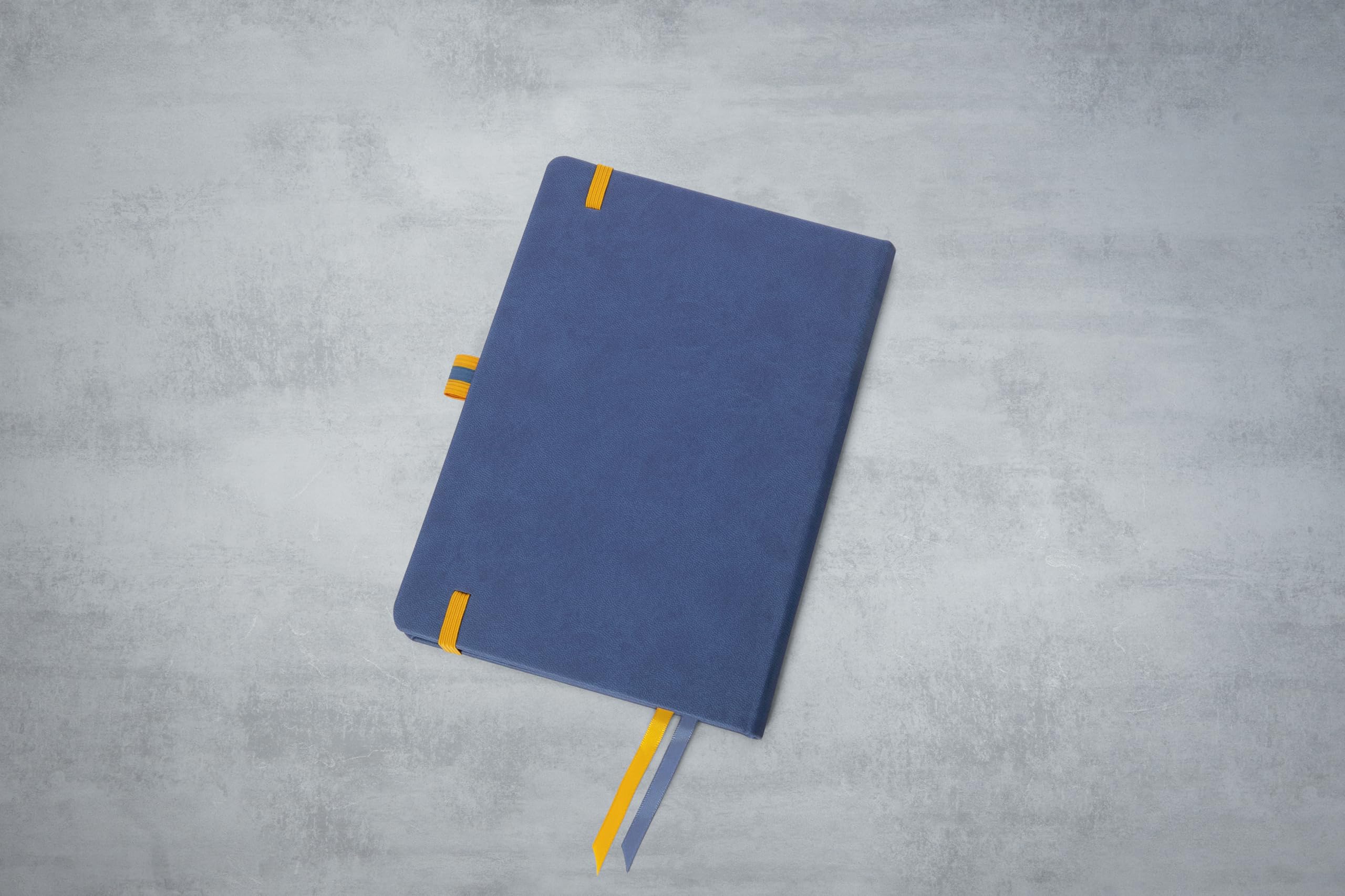 SIGEL LS105 Notebook, A5, Lined, hardcover, Ideal as a Diary, Bullet Journal, idea Book, Writing Book, 176 Pages, Blue/Yellow - Image 4