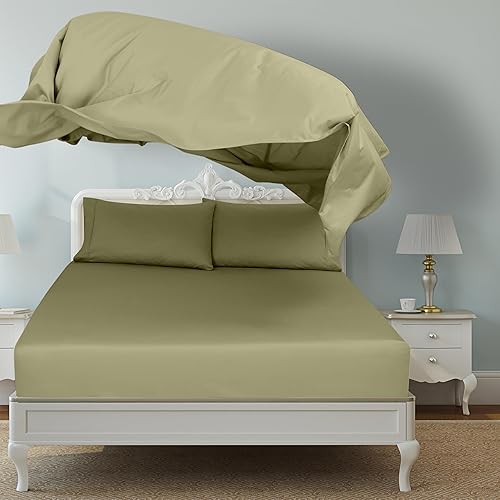 Miniatura 3 de Royale Linens Juego de 2 sábanas encimeras, sábana superior, ultra suave y transpirable, microfibra cepillada 1800, resistente a las arrugas y a las