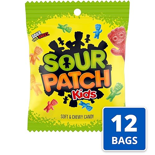 Miniatura 4 de Sour Patch Caramelos suaves y masticables originales para niños 12 unidades
