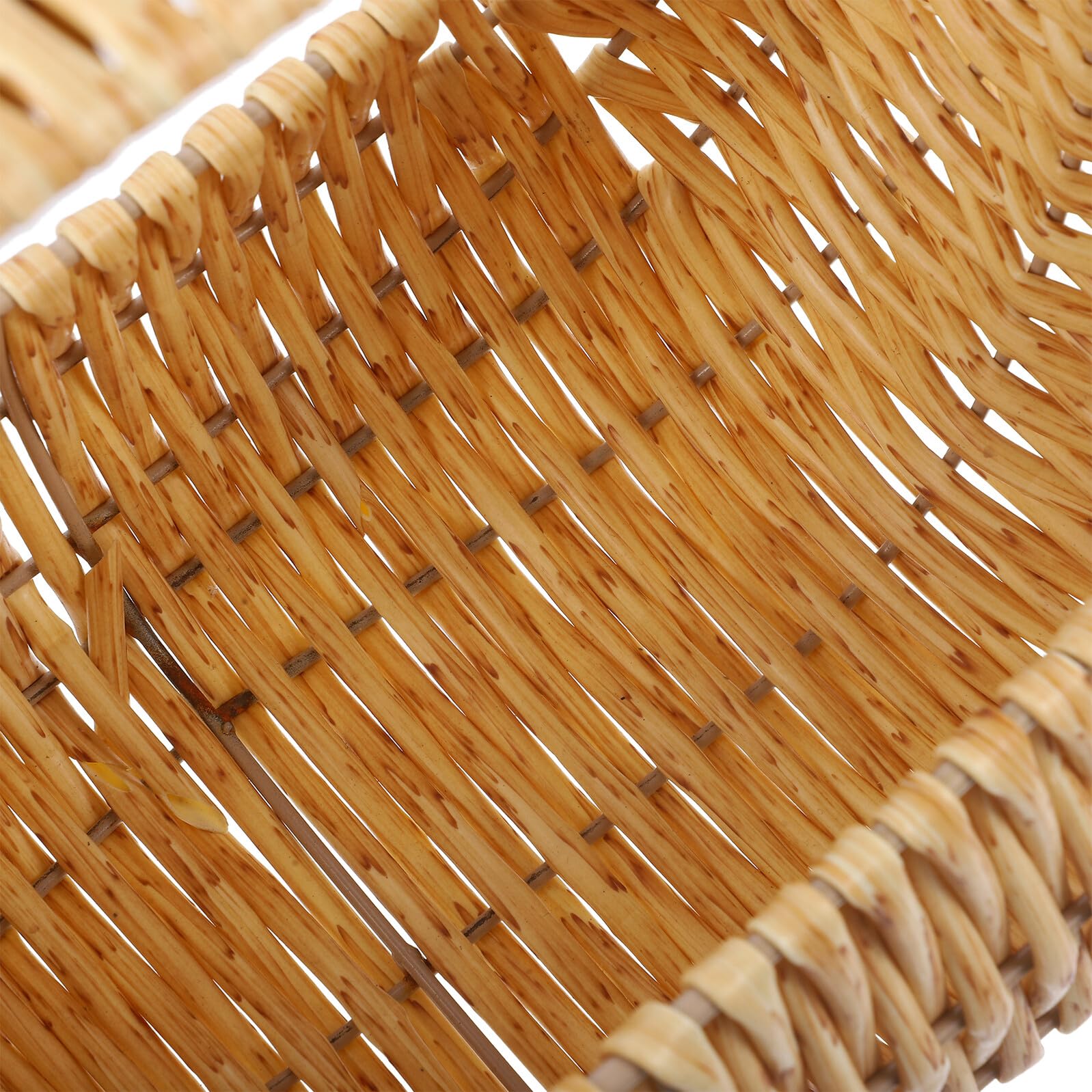 Handgeflochtener Blumenkorb mit Henkel Leichter Aufbewahrungskorb aus Robustem Material für Hochzeiten Picknick und Dekoration