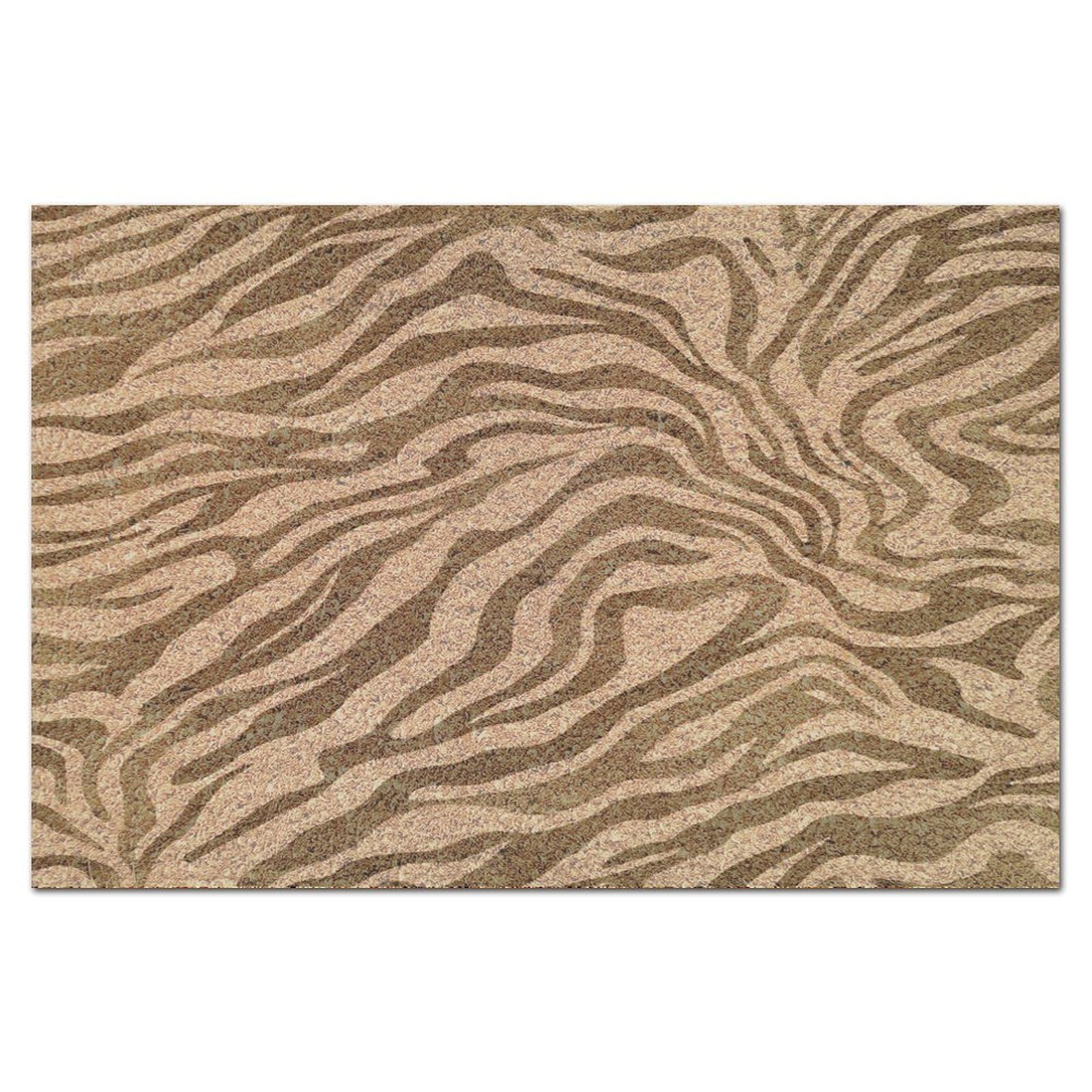 Tapis d'entrée intérieur extérieur beige crème paillasson coco