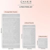 Vista 124 de Chakir Turkish Linens Toallas turcas de alta calidad 100% algodón para baño, toallas de baño grandes de 30 x 60 pulgadas (4 piezas, beige)