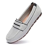Loafers for Women Comfortable Dressy Casual Work Flats Lightweight & Breathable Slip On Walking Shoes Knit