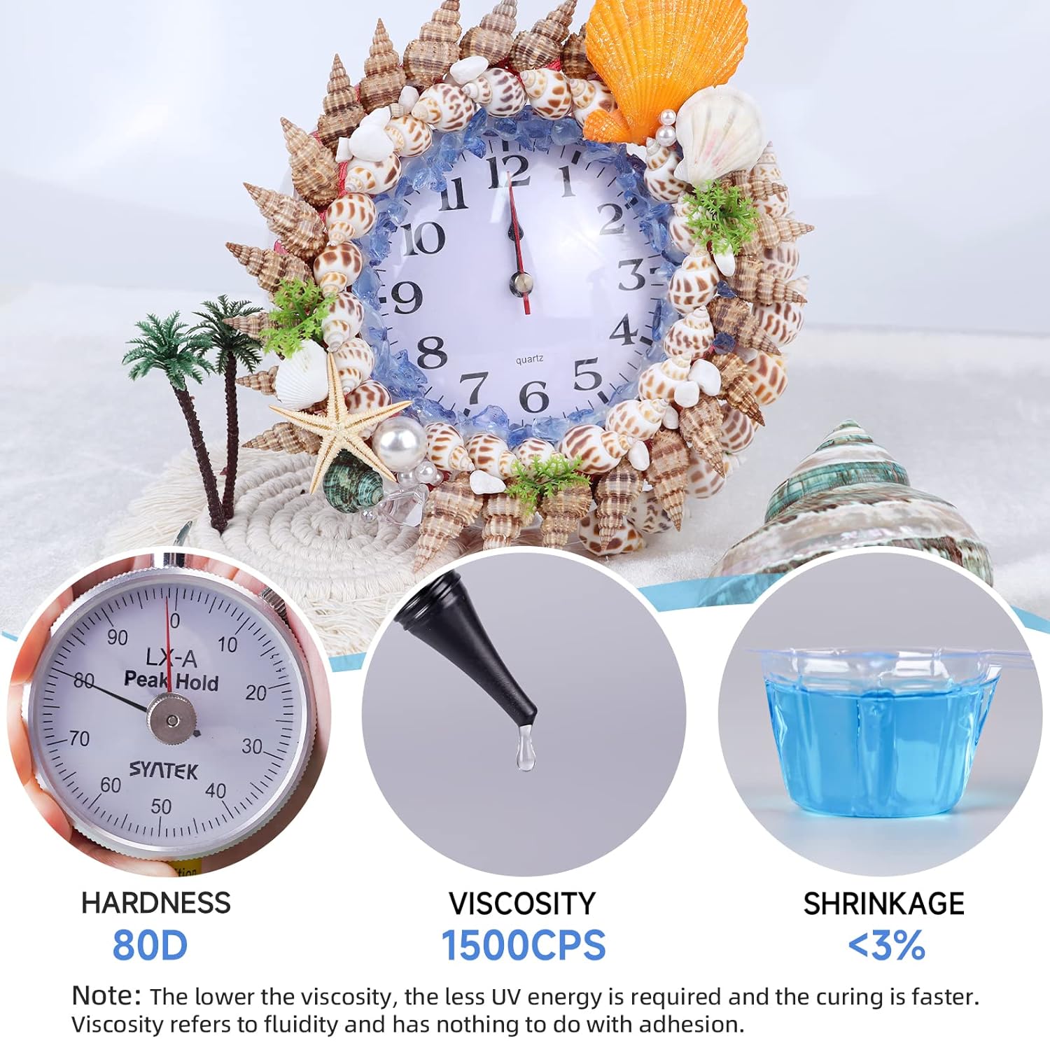 LET'S RESIN UV Resin Kit with Light, Bonding&Curing in Seconds, 30g UV Resin with Flashlight for Welding, Jewelry UV Glue Adhesive for Plastic Repair, Glass Light, Craft Decor - Image 3