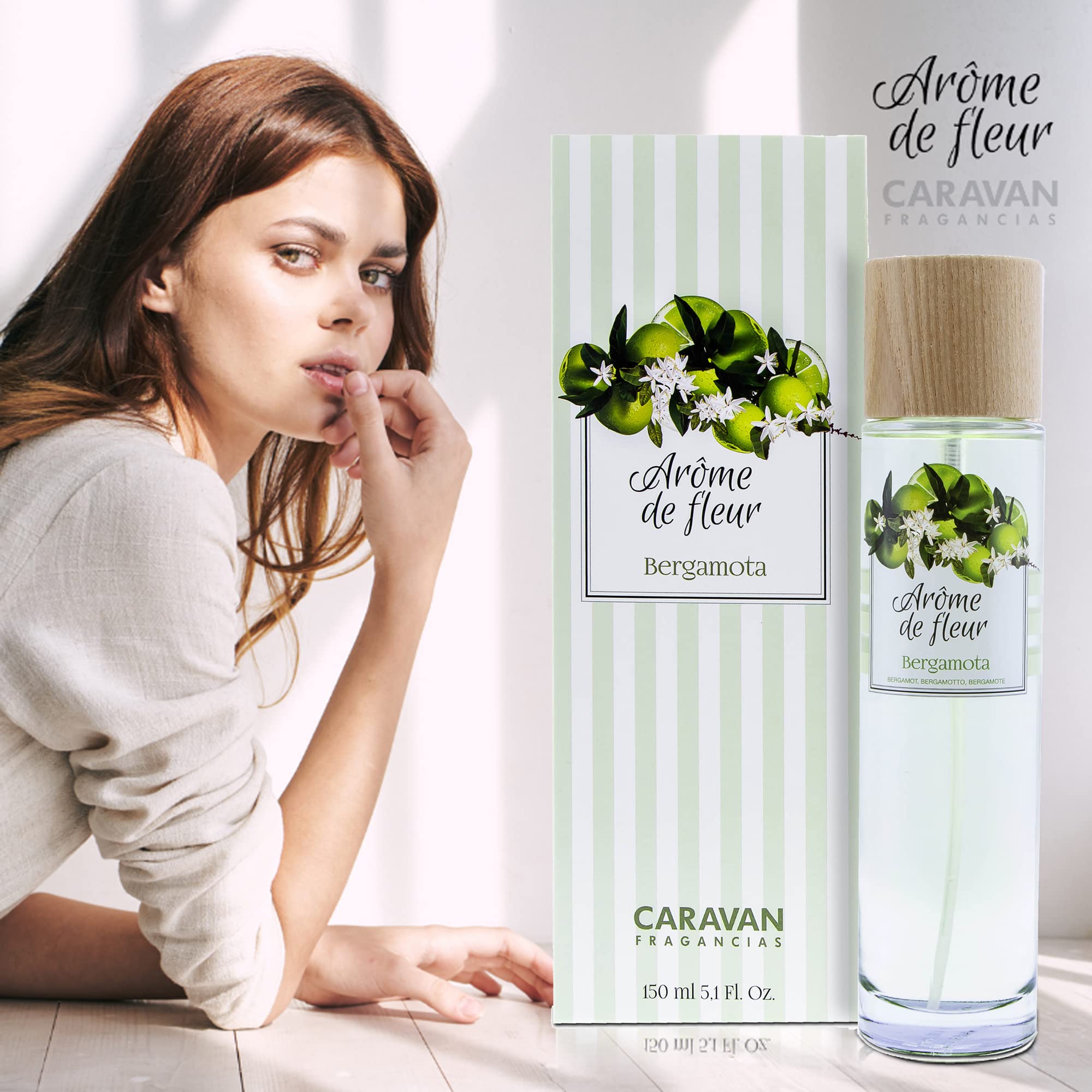 Caravan, Set de 2 frascos 150 ml, arome de fleur bergamota