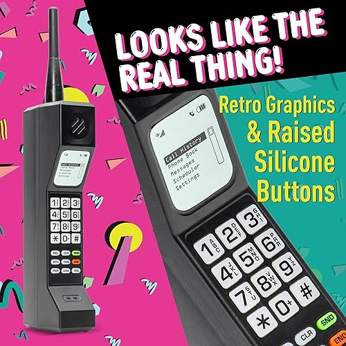 Miniatura 4 de GoPong Old School Prop Phone & 12 oz Flask  Frasco de alcohol oculto para teléfono celular retro para fiestas de los años 80 y 90