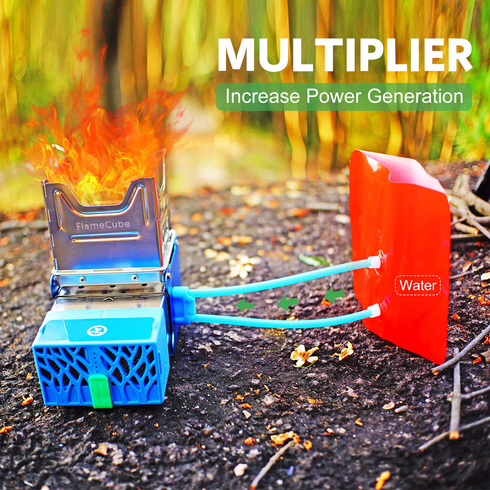 Foldable Wood Burning Camping Stove - FlameCube Camp Stove 