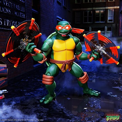 Miniatura 3 de Super7 ULTIMATES! Teenage Mutant Ninja Turtles Michelangelo - Figura de acción TMNT de 7 pulgadas con accesorios, coleccionables clásicos de dibujos