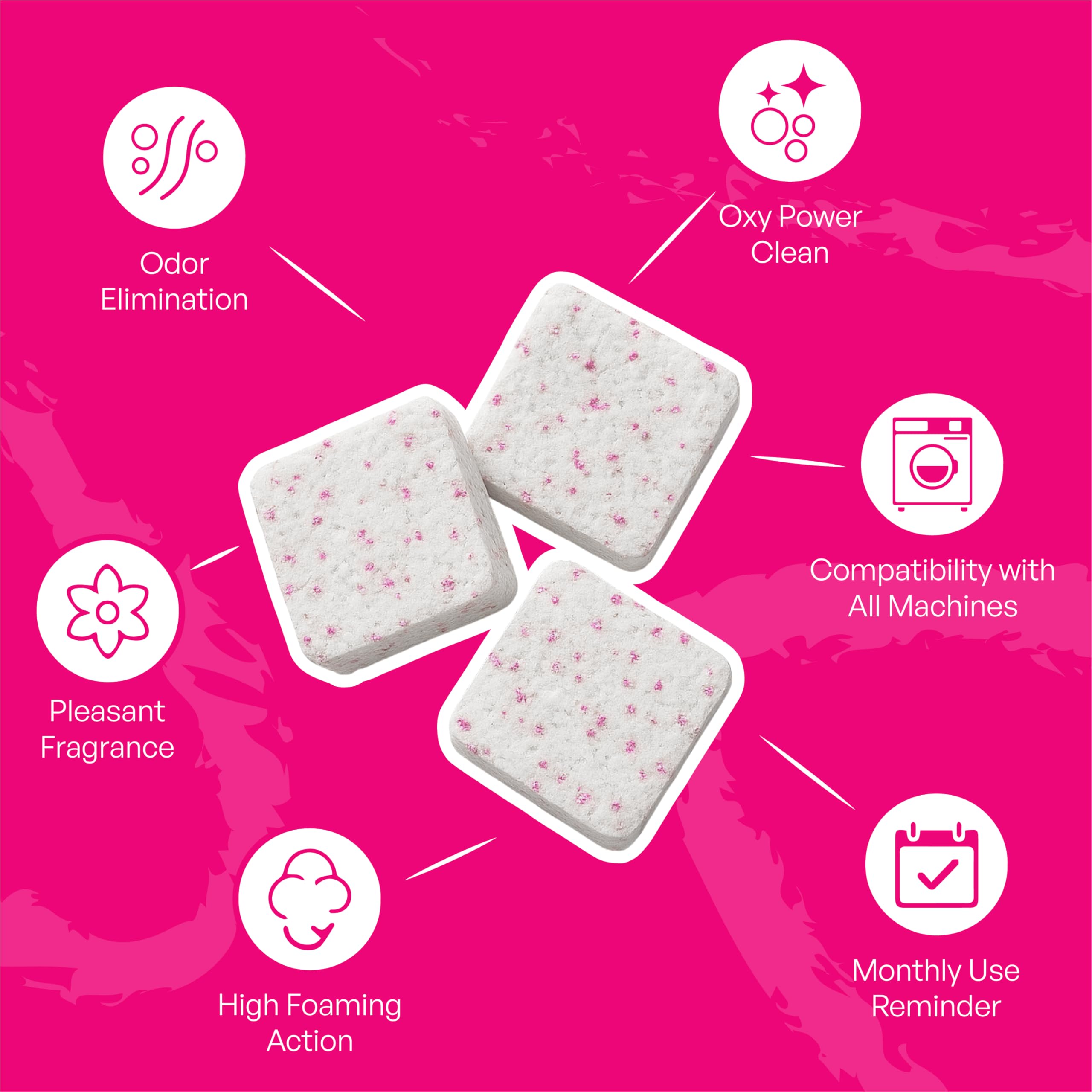 Lemi Wash Descaler Washing Machine Cleaner Tablets | For All Washing Machine Front Load and Top Load | Descaling Powder Tablets | Clean Inside Drum And Laundry Tub Seal - 10 Tablets (20g Each) 4