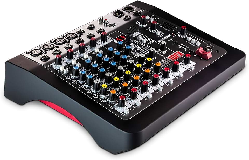 Allen & Heath ZEDi-10FX - Compact Hybrid Audio Mixer/4x4 USB Interface with 61 Studio Quality FX (AH-ZEDi-10FX),Black