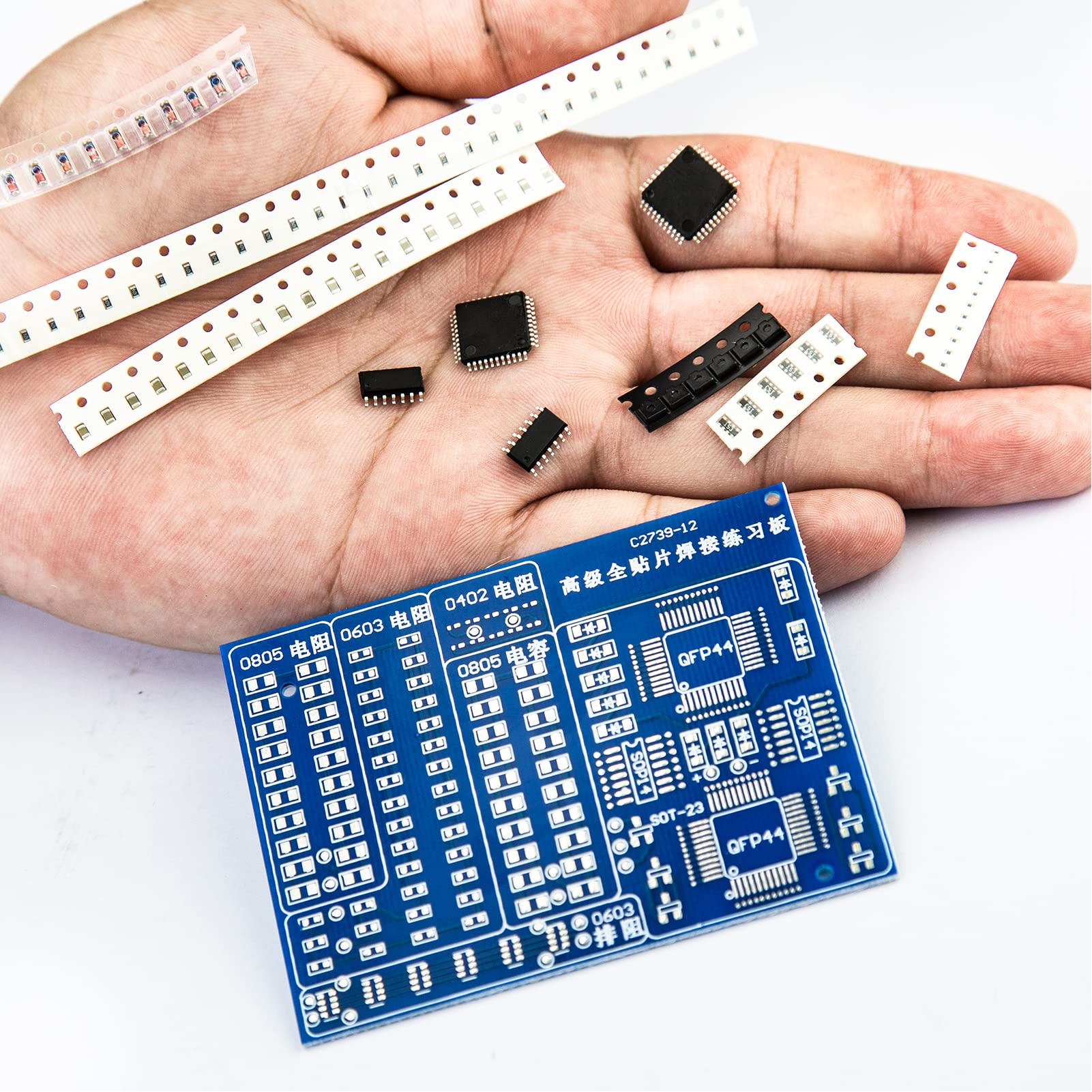 Junta de práctica de soldadura de componentes Kit de bricolaje de soldadura