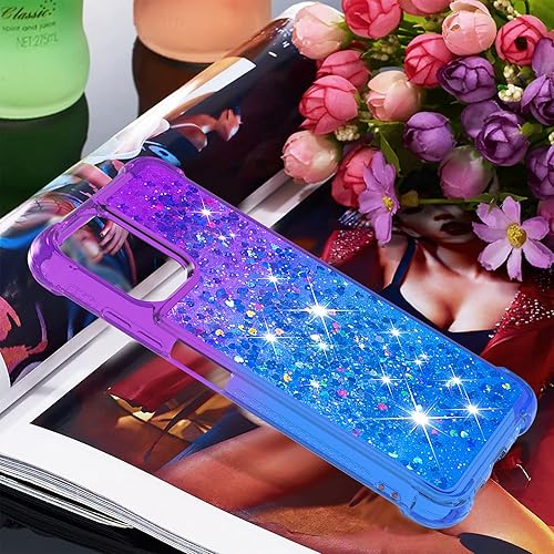 Miniatura 7 de CCSmall Funda para Xiaomi Redmi Note 10 4GXiaomi Redmi Note 10S, Creatividad Clear Gradient Quicksand Glitter Fluing Liquid Floating Case Bling