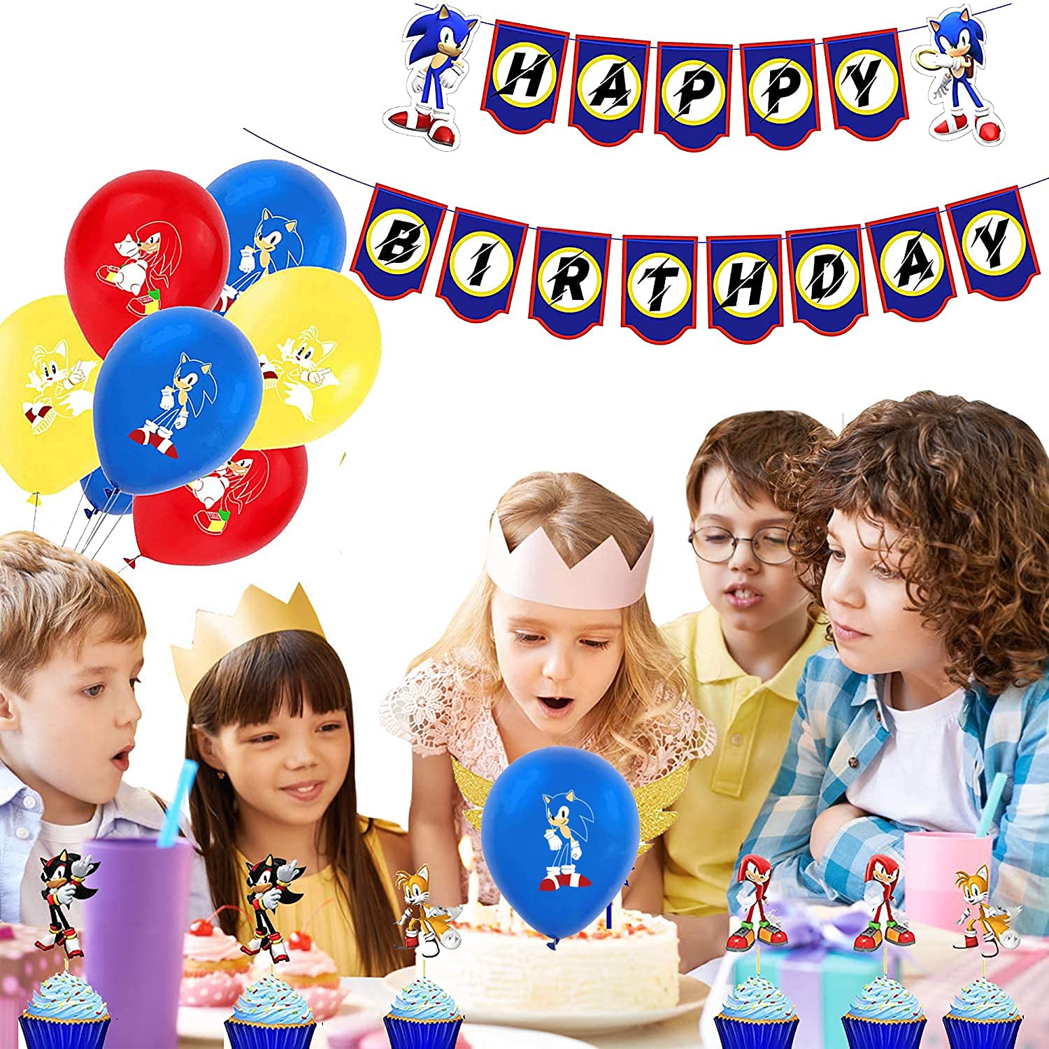 Buy rosepartyh Sonic the Hedgehog Birthday Party Decorations Sonic The