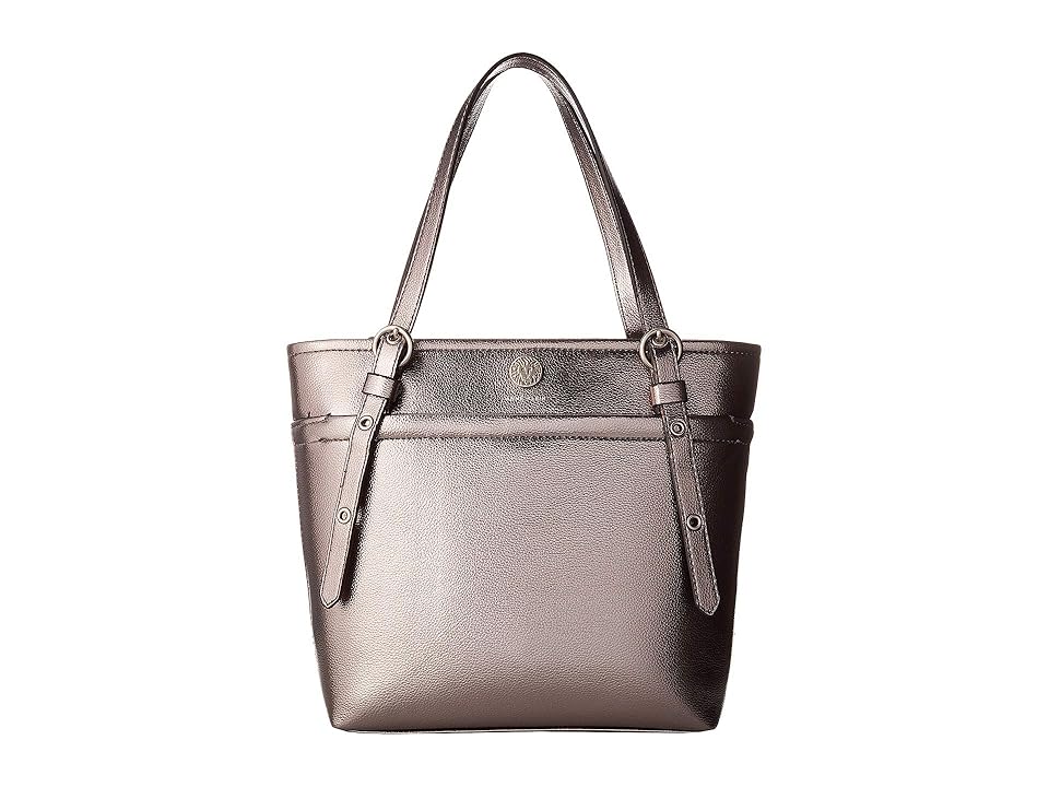 

Anne Klein Pocket Small Tote (Dark Silver) Tote Handbags