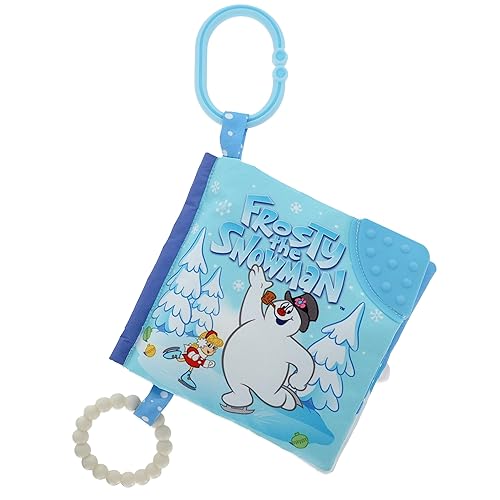 KIDS PREFERRED Warner Brothers Frosty The Snowman Soft Book - Travel Toy with Teether for Newborns and Babies